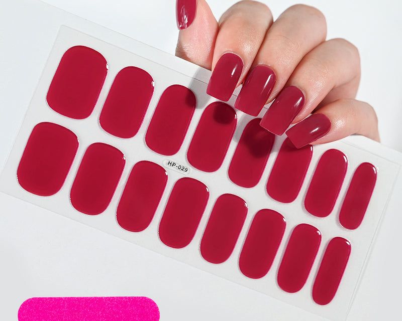 UV Gel Nail Stickers Semi-Cured Phototherapy Nail Set
