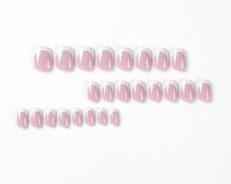 French White Edge Nail Patches