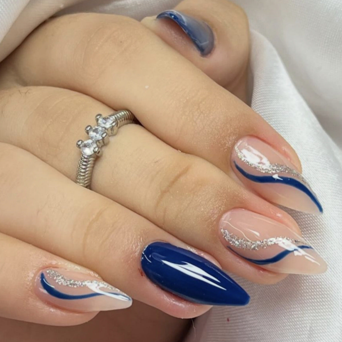 Navy Ribbon Set