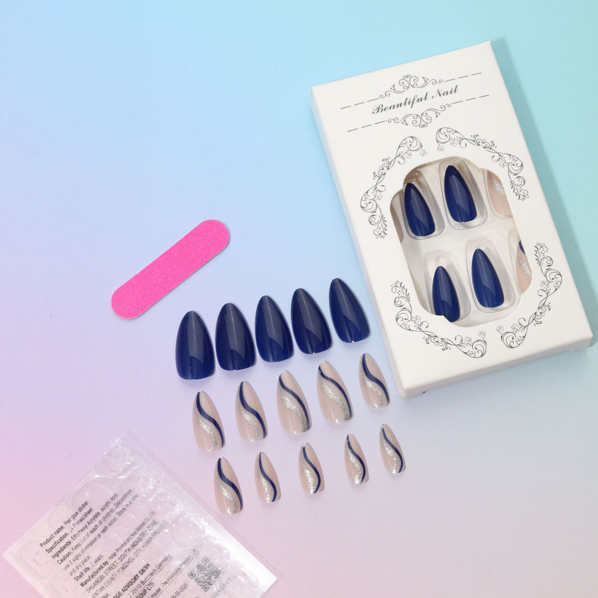Navy Ribbon Set