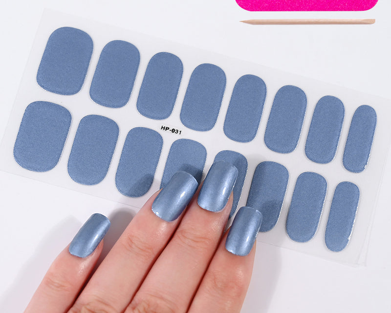 UV Gel Nail Stickers Semi-Cured Phototherapy Nail Set