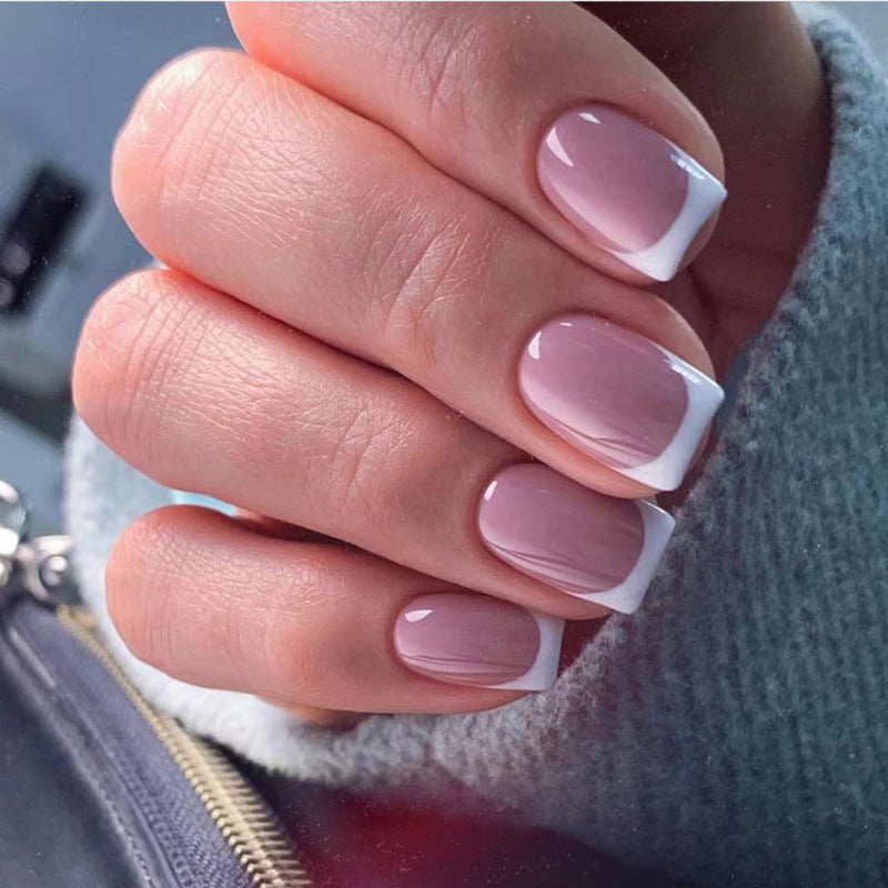 French White Edge Nail Patches