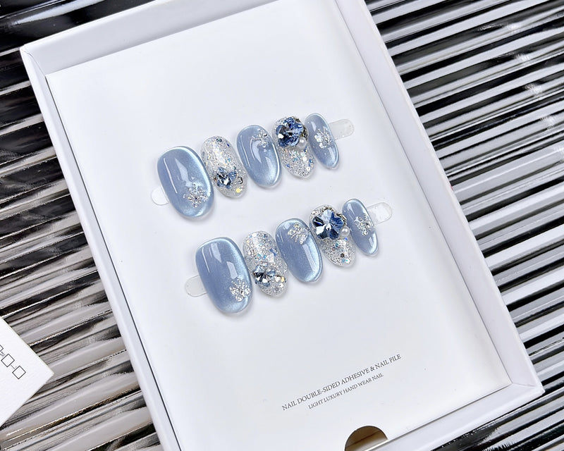 Cat Eye Butterfly Nail Stickers Handmade Wearable Designs